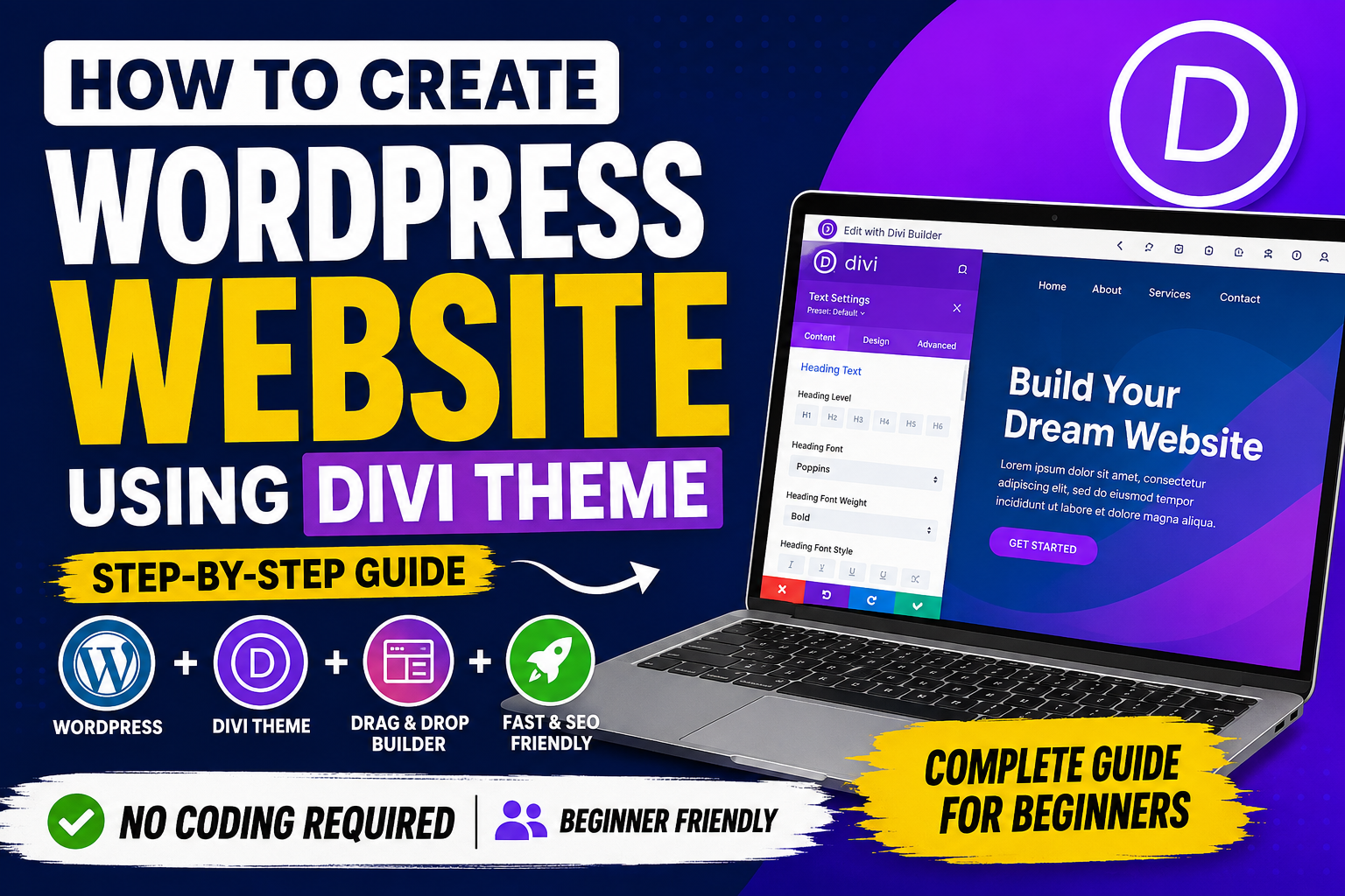 How to Create a WordPress Website Using Divi Theme (Complete Beginner’s Guide 2026)