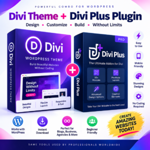 Divi WordPress Theme + Divi Plus Plugin Bundle